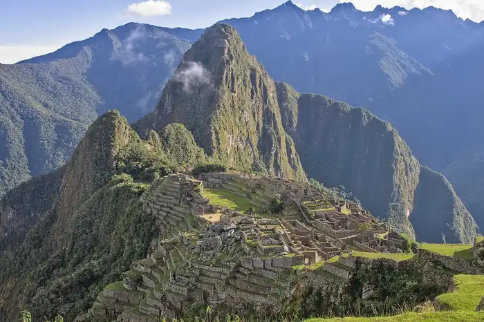 Machu Picchu terraces in the Andes